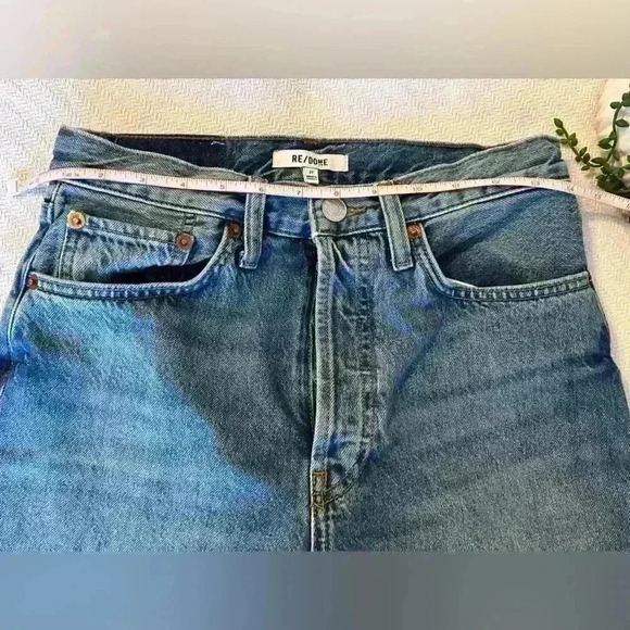 RE/DONE 70’s Stovepipe Button Fly Straight Leg Jeans Size 27 - Picture 5 of 9
